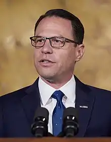 Shapiro speaking in 2023