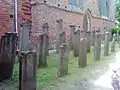 Tombstones at the church