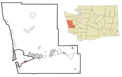 Location of Markham, Washington