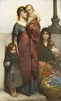 Flower Sellers of London, c. 1875
