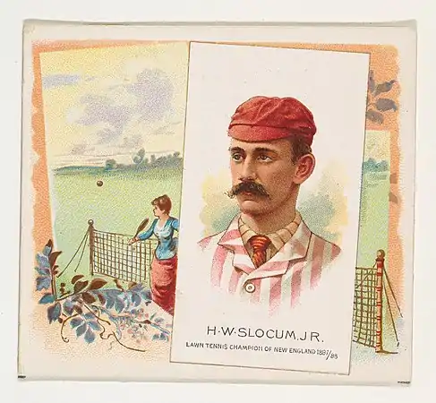 From World's Champions, Second Series (N43) for Allen & Ginter Cigarettes, print. Litographer:  Lindner, Eddy & Claus of New York