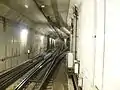 Hanzomon Line track crossover outside Kiyosumi-shirakawa station, 2009