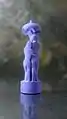 Single piece chalk sculpture