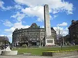 Harrogate is also a popular tourist destination, famous for its Turkish Baths, gastronomy and high-end shops. The picture is of Victoria Gardens Shopping Centre.