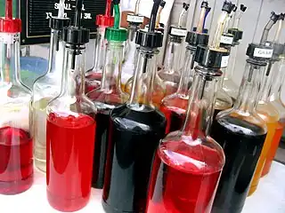 Syrups used for Hawaiian shave ice