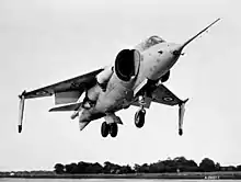 The Hawker P.1127, predecessor to the Harrier