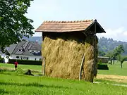 Kozolec, a traditional Slovenian hayrack