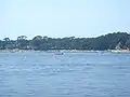 Beach inside Heda Bay.