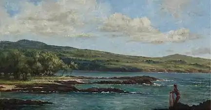Casting a Net, oil on canvas