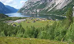 Hellemobotn in Hamarøy where Norway is at its narrowest.