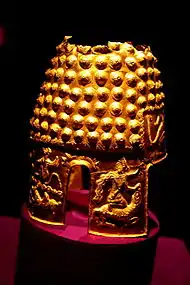 The golden helmet of Coţofeneşti