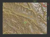 A terrain map of Hemis National Park and the surrounding trans-Himalayan Ranges