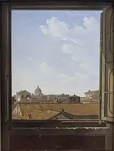 View of Rome from the Window, 1809