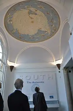 Map of the South Pole (1934) at the Scott Polar Research Institute in Cambridge