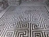 The meander mosaic of the tepidarium