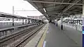 View from the south end of platform 2 looking northward, February 2012