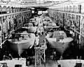 Higgins PT Boats in City Park, New Orleans in 1943