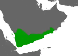 The Himyarite Kingdom at its height in 525 AD