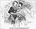 "Wonder how long the honeymoon will last?" (The Washington Star 1939)