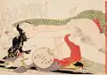 Image 9Hokusai, Untitled (Plate No. 4) From the series Picture Book Patterns of Couples (Ehon tsui no hinagata), c. 1812