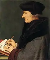 Oil and tempera on paper mounted on pine, Kunstmuseum Basel, version of the Louvre painting, thought to be all Holbein's own work