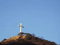 Hollywood Cross on top of a mountain in Hollywood, Los Angeles, California, United States