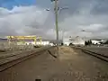 Looking at the main platform from up close.