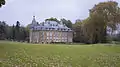 Castle of Huldenberg, belonging to the counts of Limburg-Stirum