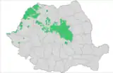 Hungarians in Romania (according to the 2011 census)