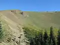 South aspect of Hurricane Hill seen from 5,250'