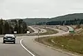 New 4-lane divided highway at North Waseosa Lake Road/Rockhaven Road interchange near Melissa.