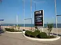 The avenue along the beach