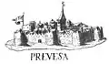 Etching of the Castle of Bouka by Vincenzo Coronelli, 1688