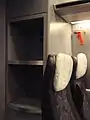 Luggage area at each end of the MG units