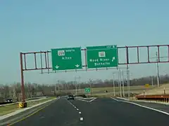 Northbound at IL&nbsp;111 (exit&nbsp;8)