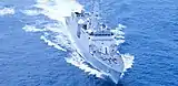 INS Sumitra during her trials.