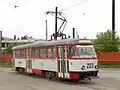 Tatra T4D in Iași, formerly operated by Halle
