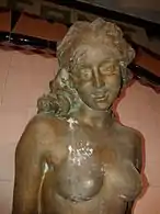 A detail of Goddess Hygeia.