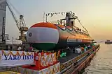Launch of Vagir at Mazgaon Docks.