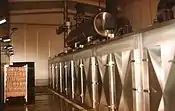 An industrial smokehouse in Poland.