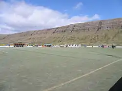 Inni í Dal on 2 May 2010, the match was between B71 Sandoy and FC Suðuroy in Vodafonedeildin.