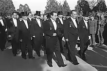 Image 3Members of the Bayar cabinet wearing a white tie and top hat. (from Culture of Turkey)