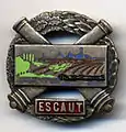 Insignia of the fortified sector of l’Escaut - 1940 (1st model)