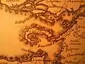 Island Eddy as it appears on Larkin's map of County Galway, 1818.