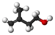 Ball-and-stick model of prenol