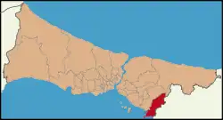 Location of Tuzla in Istanbul