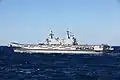 Cavour aircraft carrier.