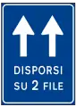 Two lanes traffic