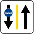 Bus lane on urban road (example)
