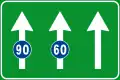 Use of lanes on motorways